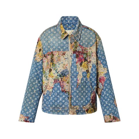 louis vuitton denim jacket floral|Louis Vuitton jean jacket.